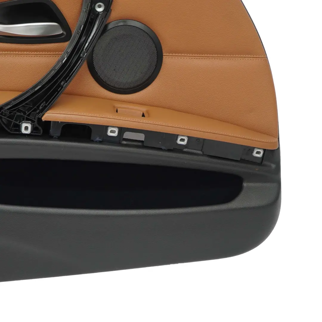 BMW 3 Series E90 LCI Front Left N/S Door Card Panel Leather Dakota Saddle Brown