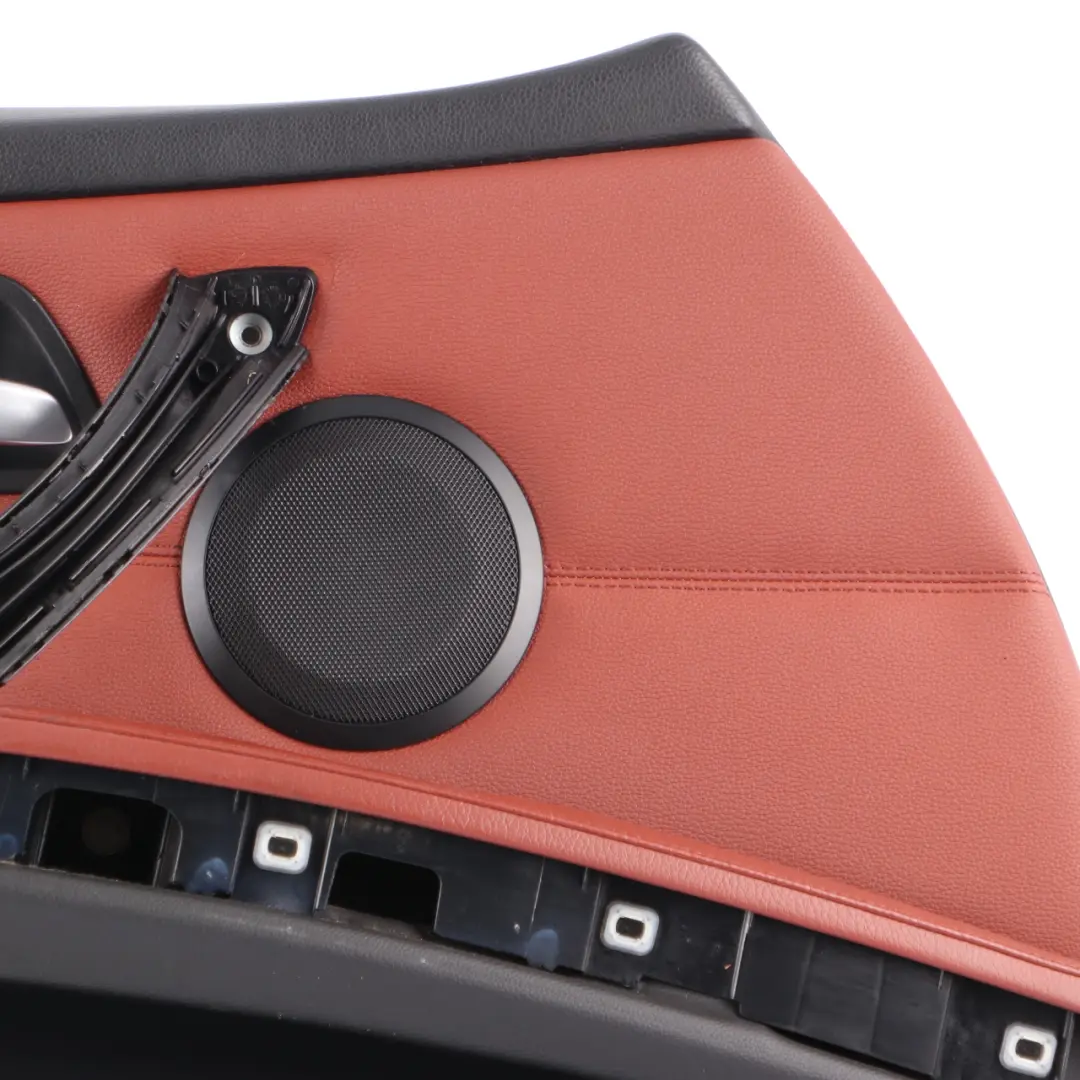 BMW E90 E91 LCI Door Card Front Left N/S Trim Panel Leather Dakota Red Brown