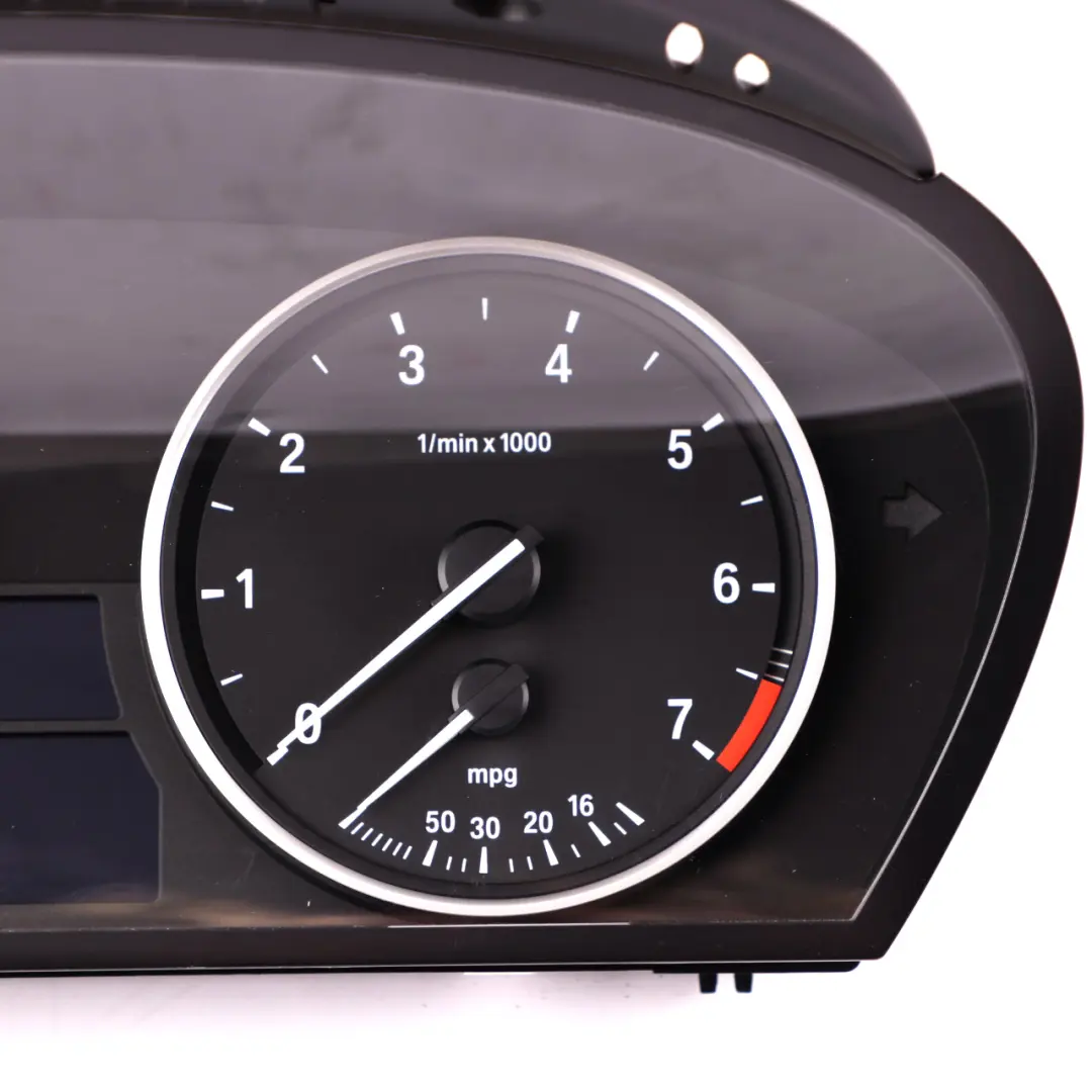 BMW 5 E60 E61 Petrol Instrument Cluster Speedo Clocks MPH Automatic 9177252