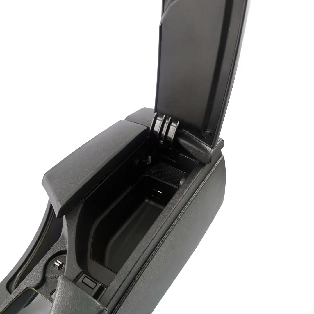 BMW 5 Series E60 E61 Black Centre Console Leather Armrest Part 9191801