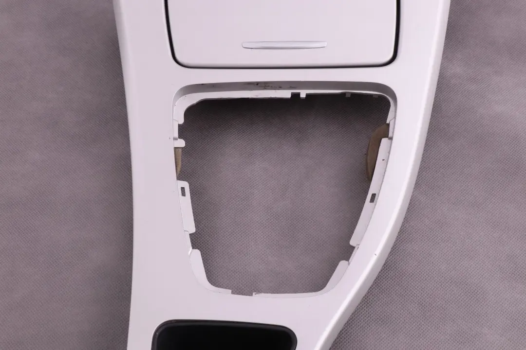 BMW 3 Series E90 LCI Cover Centre Console Trim Ashtray Gear Surround Satinsilber