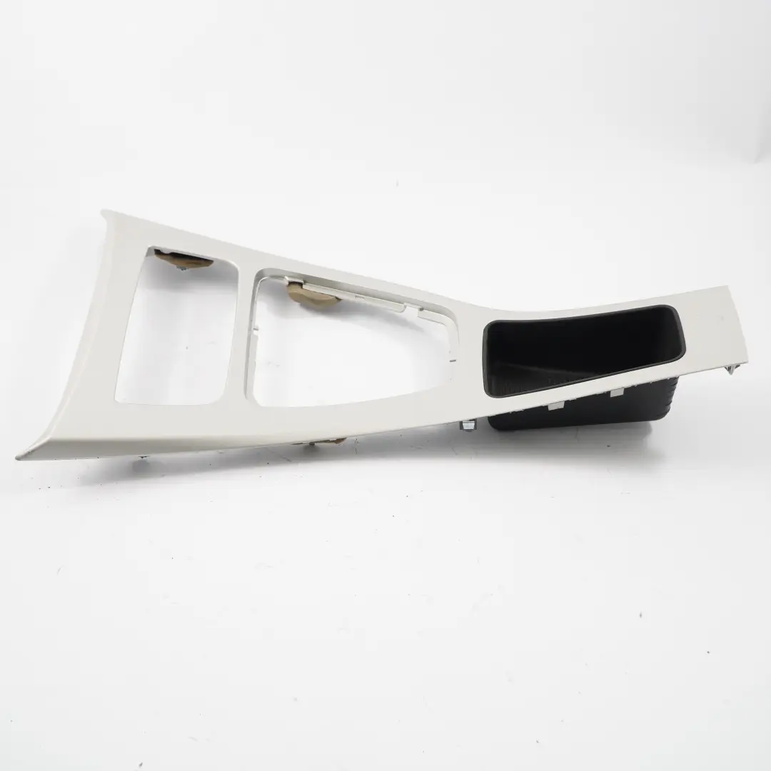 BMW E90 LCI Centre Console Cover Trim Ashtray Gear Shift Satinsilber Silver