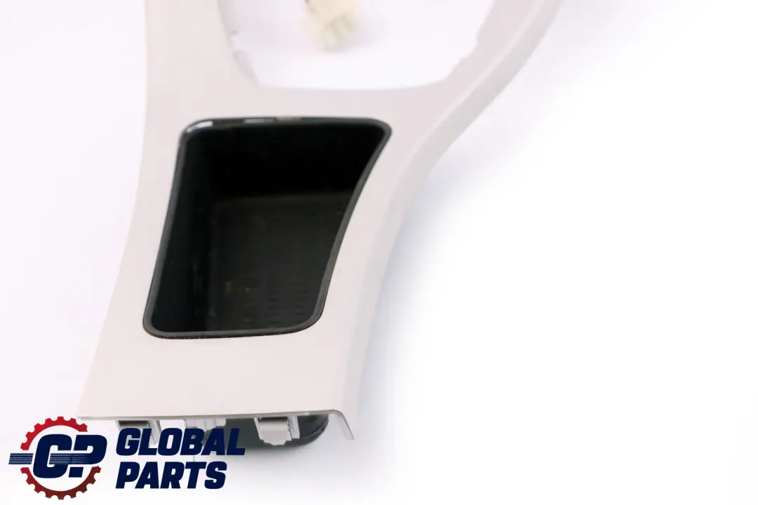 BMW 3 Series 6 E90 LCI Cover Centre Console Trim Ash Front Satinsilber Silver