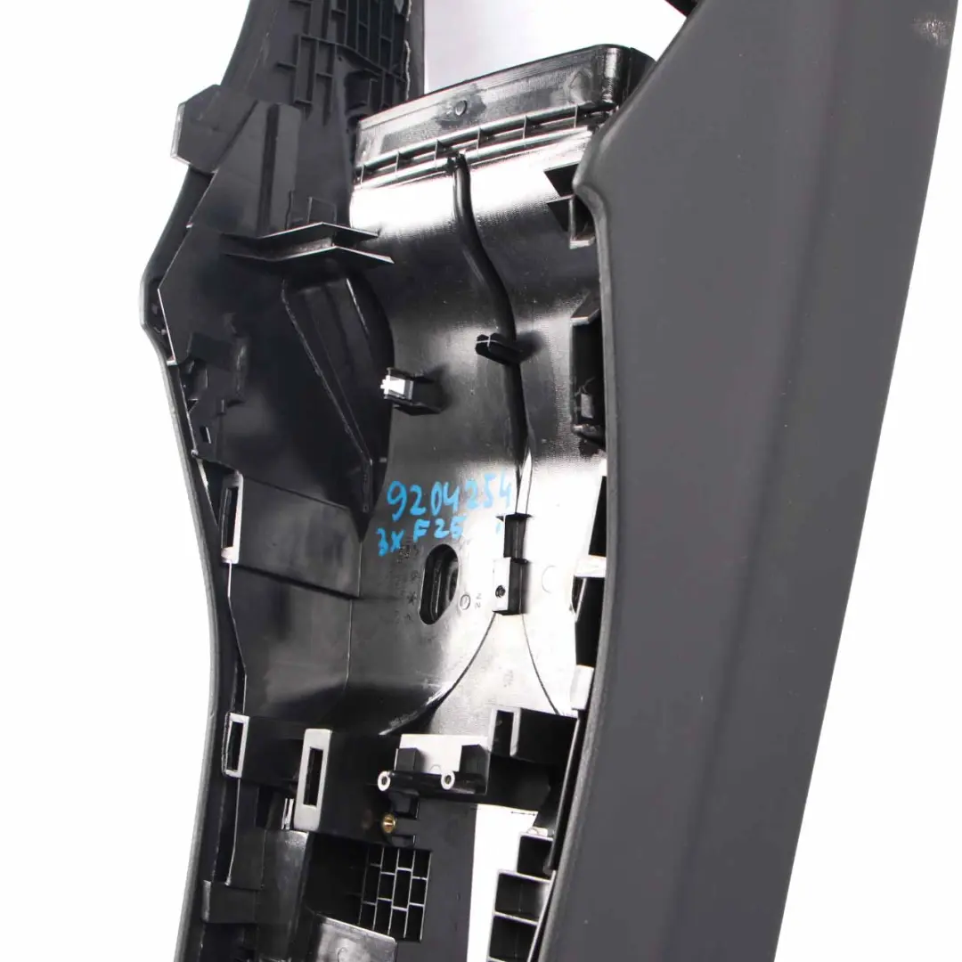 BMW X3 F25 Centre Console Covering Mounting Panel Schwarz Black 9204254