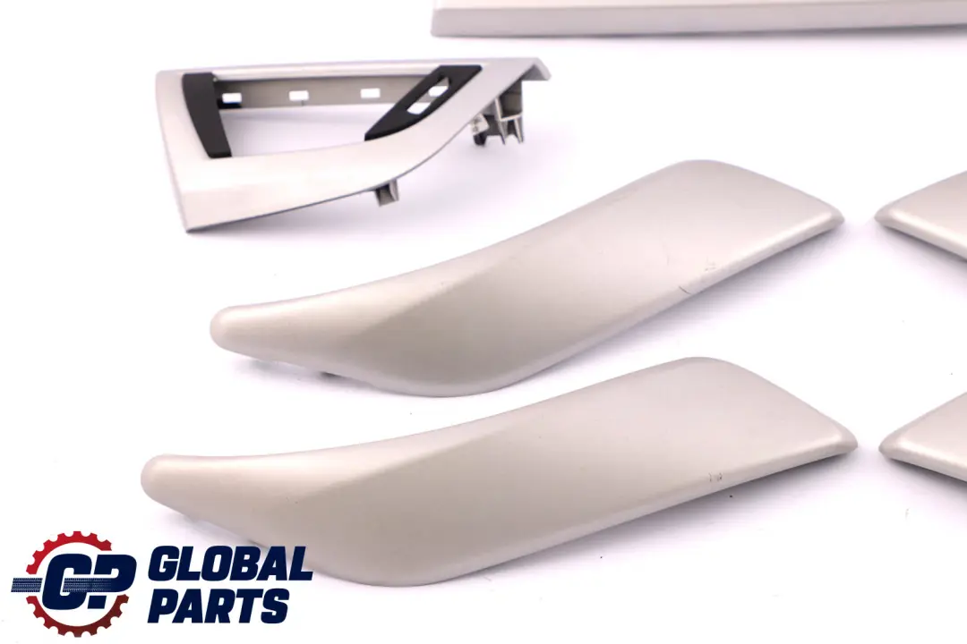 BMW 1 Series F20 Set Interior Decor Trim Door Handle Cover Satinsilber Silver