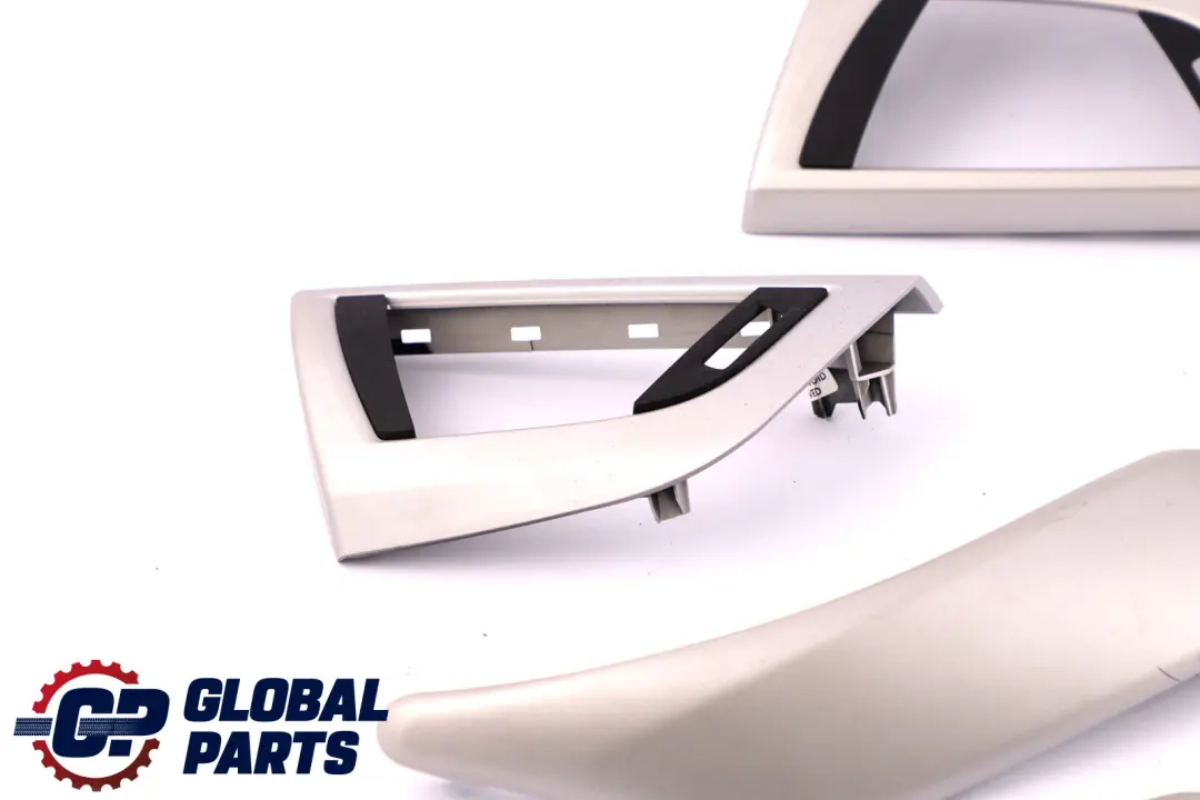 BMW 1 Series F20 Set Interior Decor Trim Door Handle Cover Satinsilber Silver