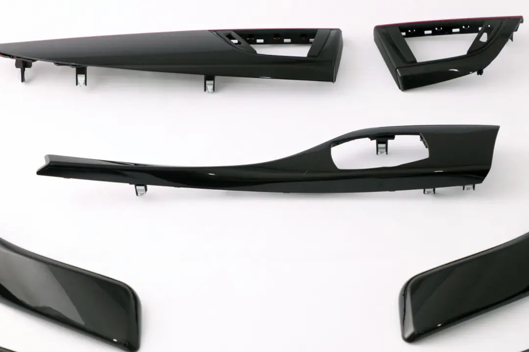 BMW 1 Series 2 F20 Set Trim Strip Dashboard Cover Black Glossy Korallrot Red