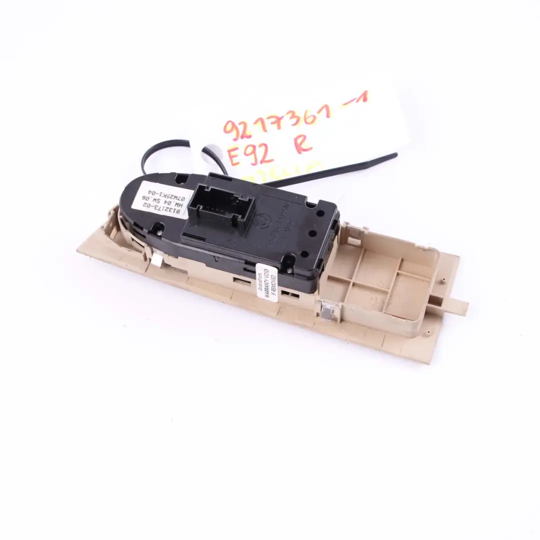 Window Lifter Switch BMW E92 E92 LCI Driver's Side Right O/S Beige 9217361