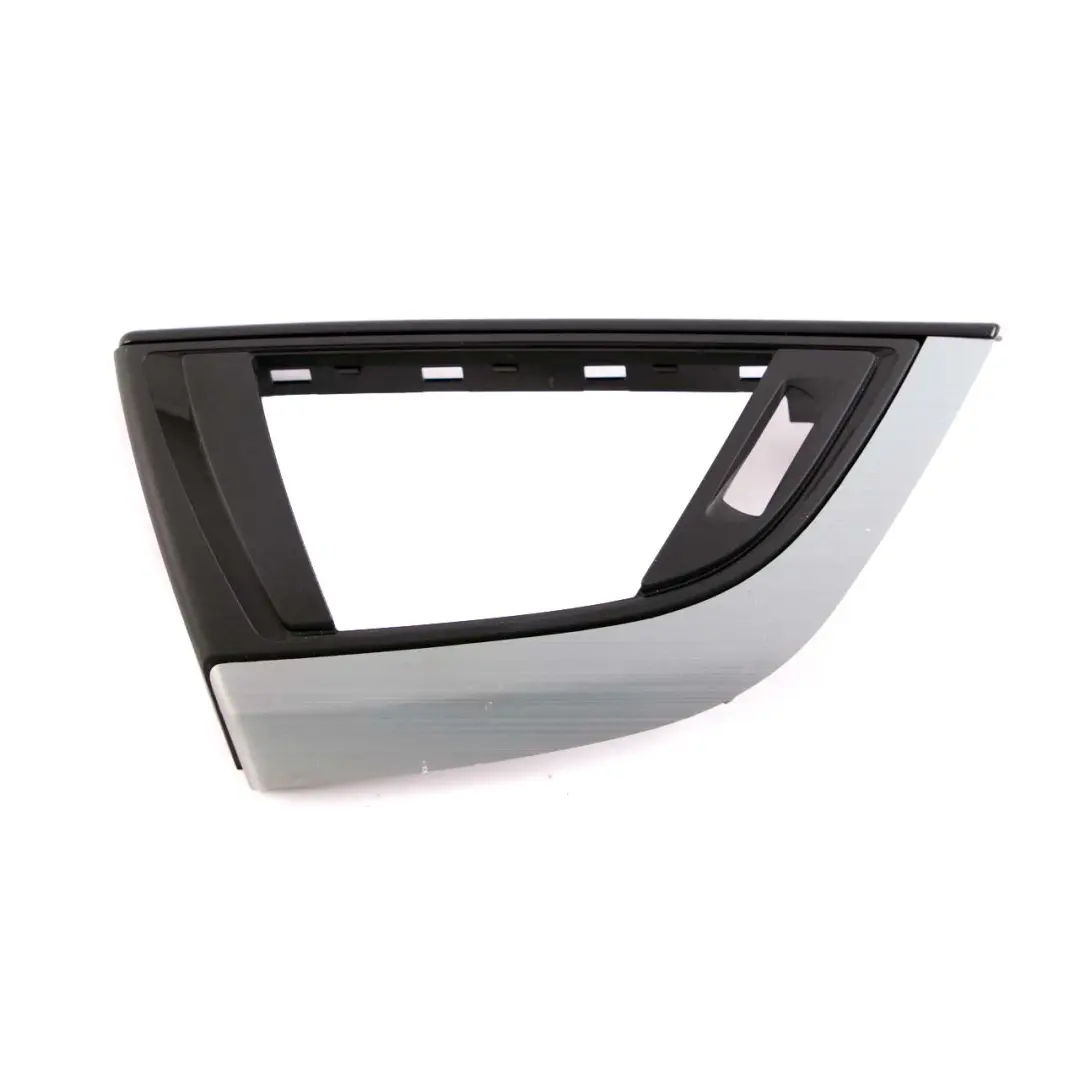 BMW 1 2 F20 F21 F22 Trim Dashboard Dash Cover Brushed Aluminium Black Gloss