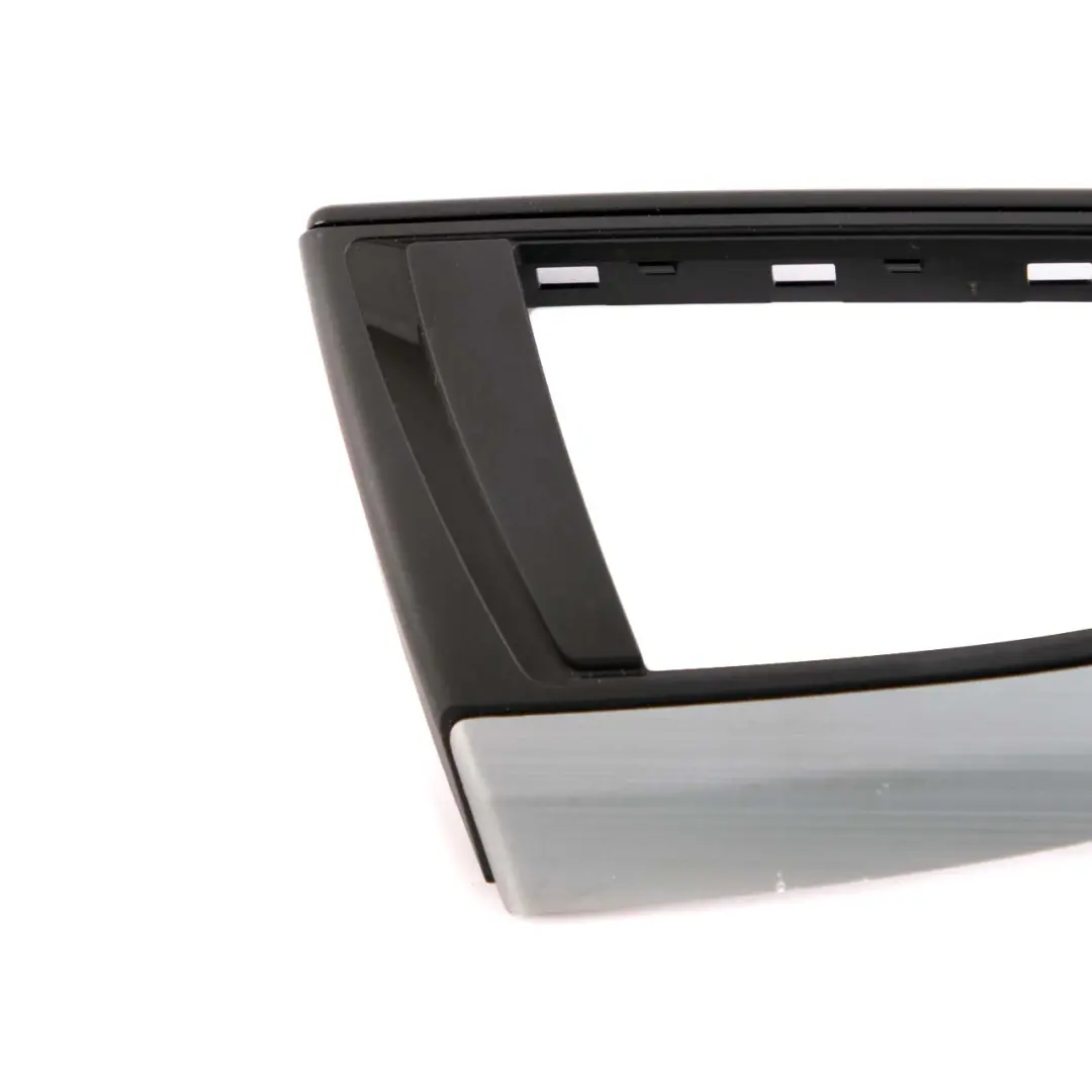 BMW 1 2 F20 F21 F22 Trim Dashboard Dash Cover Brushed Aluminium Black Gloss