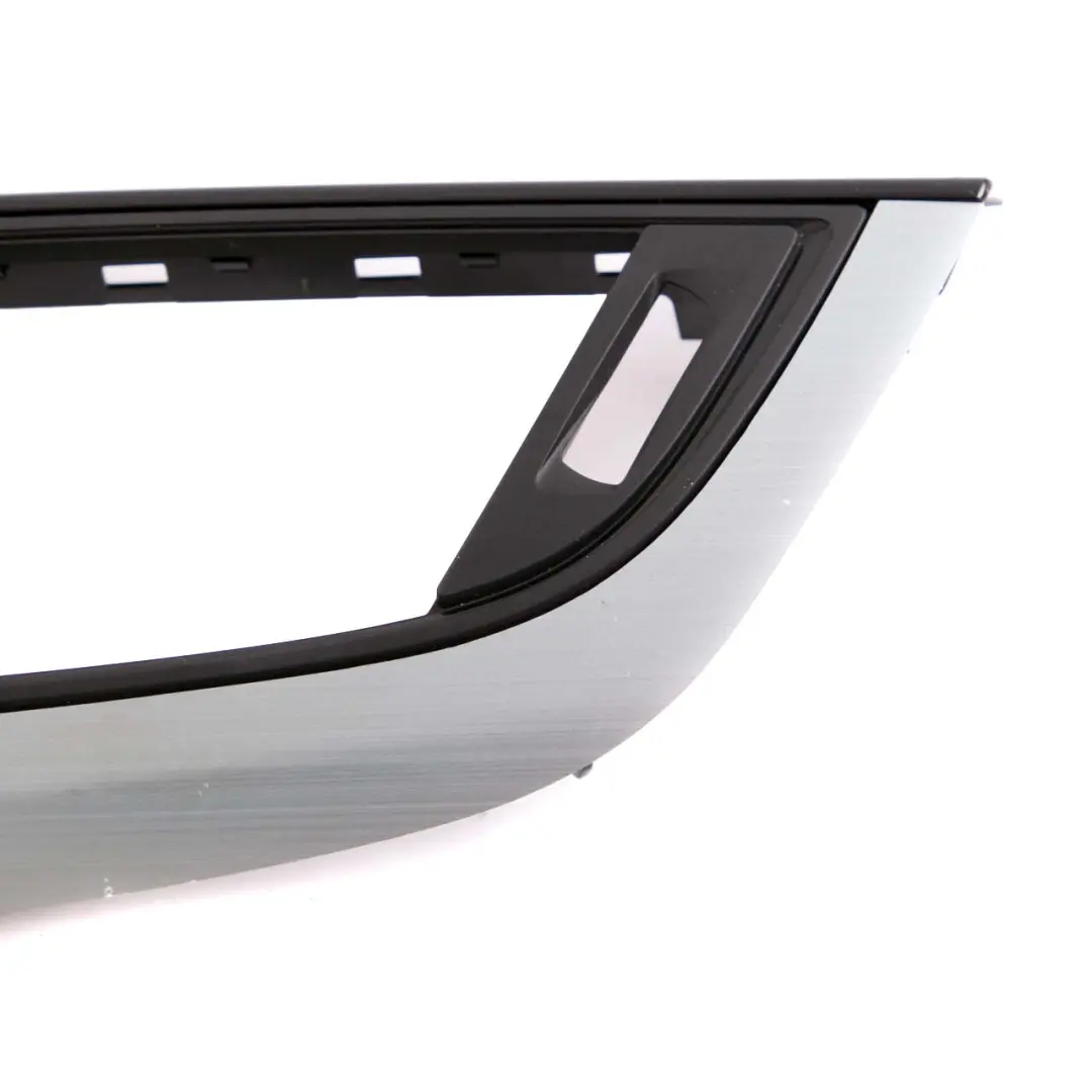 BMW 1 2 F20 F21 F22 Trim Dashboard Dash Cover Brushed Aluminium Black Gloss