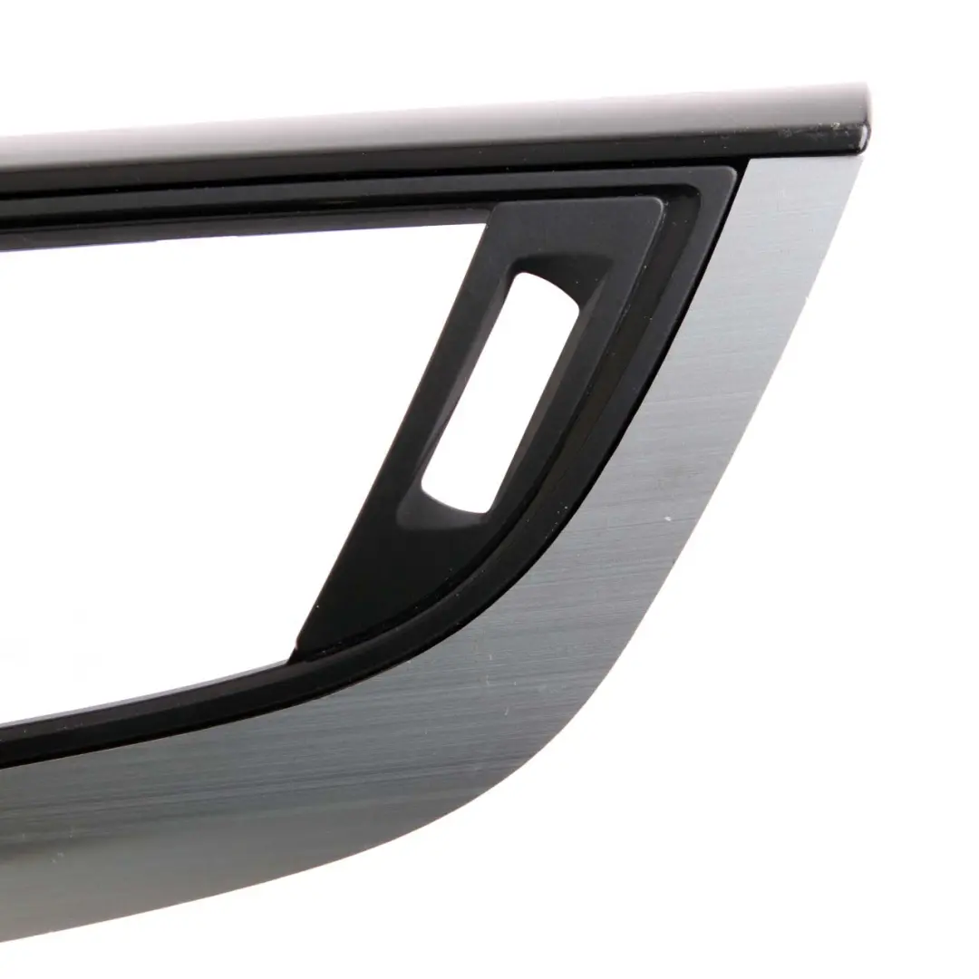 BMW 1 2 F20 F21 F22 Trim Dashboard Dash Cover Brushed Aluminium Black Gloss