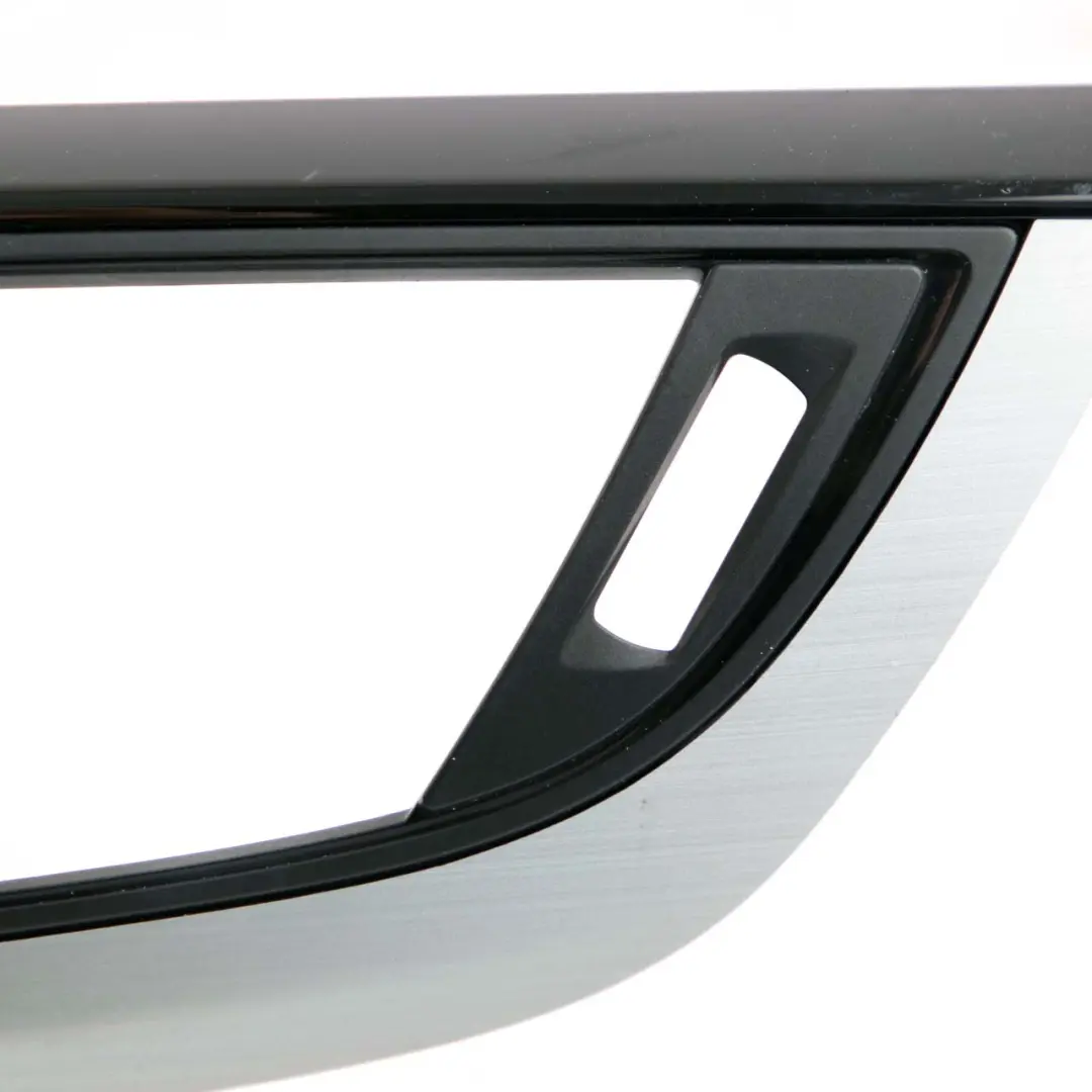 BMW 1 2 F20 F21 F22 Trim Dashboard Dash Cover Brushed Aluminium Black Gloss