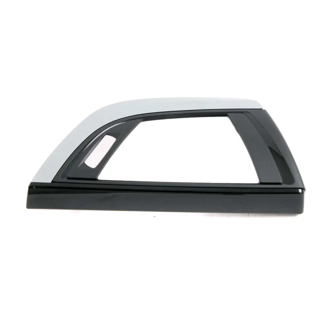 BMW 1 2 F20 F21 F22 Trim Dashboard Dash Cover Brushed Aluminium Black Gloss