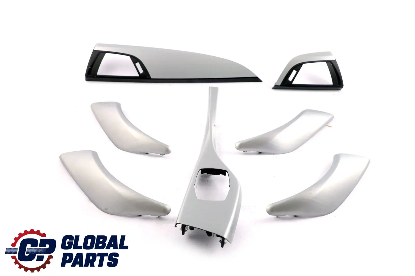 BMW 1 Series 2 F20 F21 Set Decor Trim Dashboard Handle Cover Brushed Aluminium