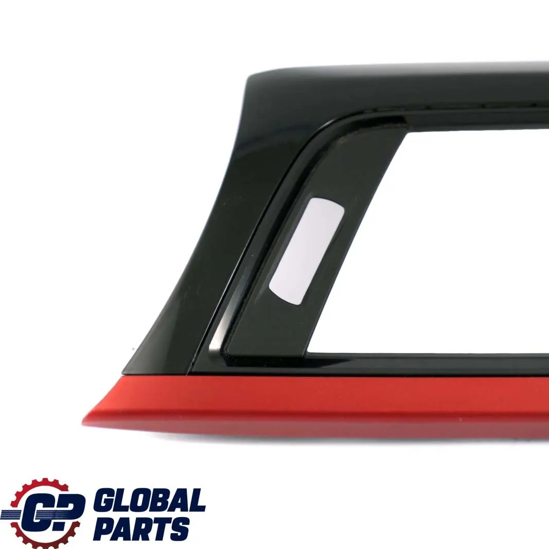 BMW 3 4 F30 F31 F32 Trim Panel Black Glossy Dashboard Decor Korallrot Coral Red