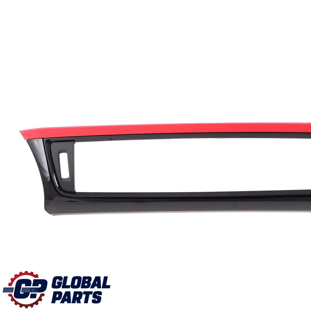 BMW 3 Series F30 F31 Trim Panel Dashboard Cover Black Gleaming Coral Red Matt