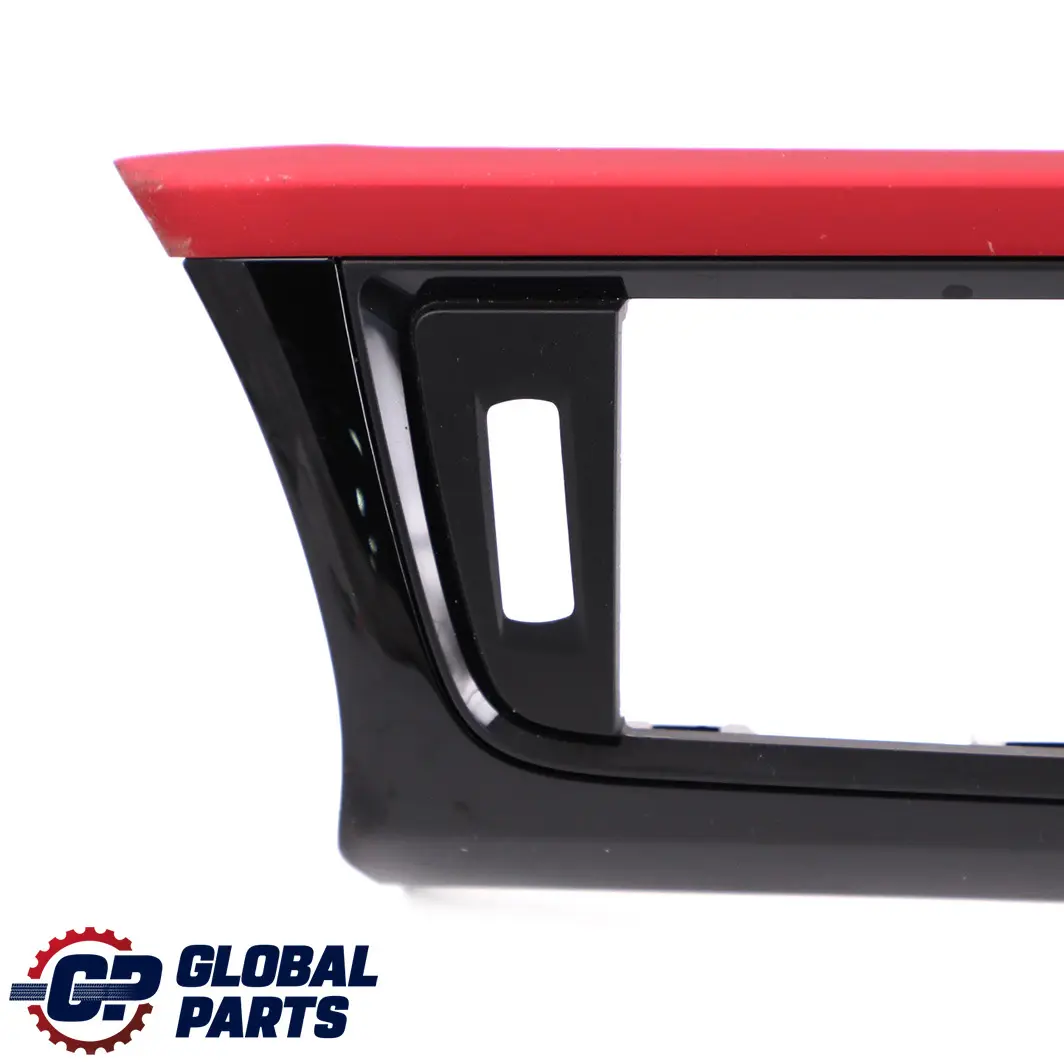 BMW 3 Series F30 F31 Trim Panel Dashboard Cover Black Gleaming Coral Red Matt