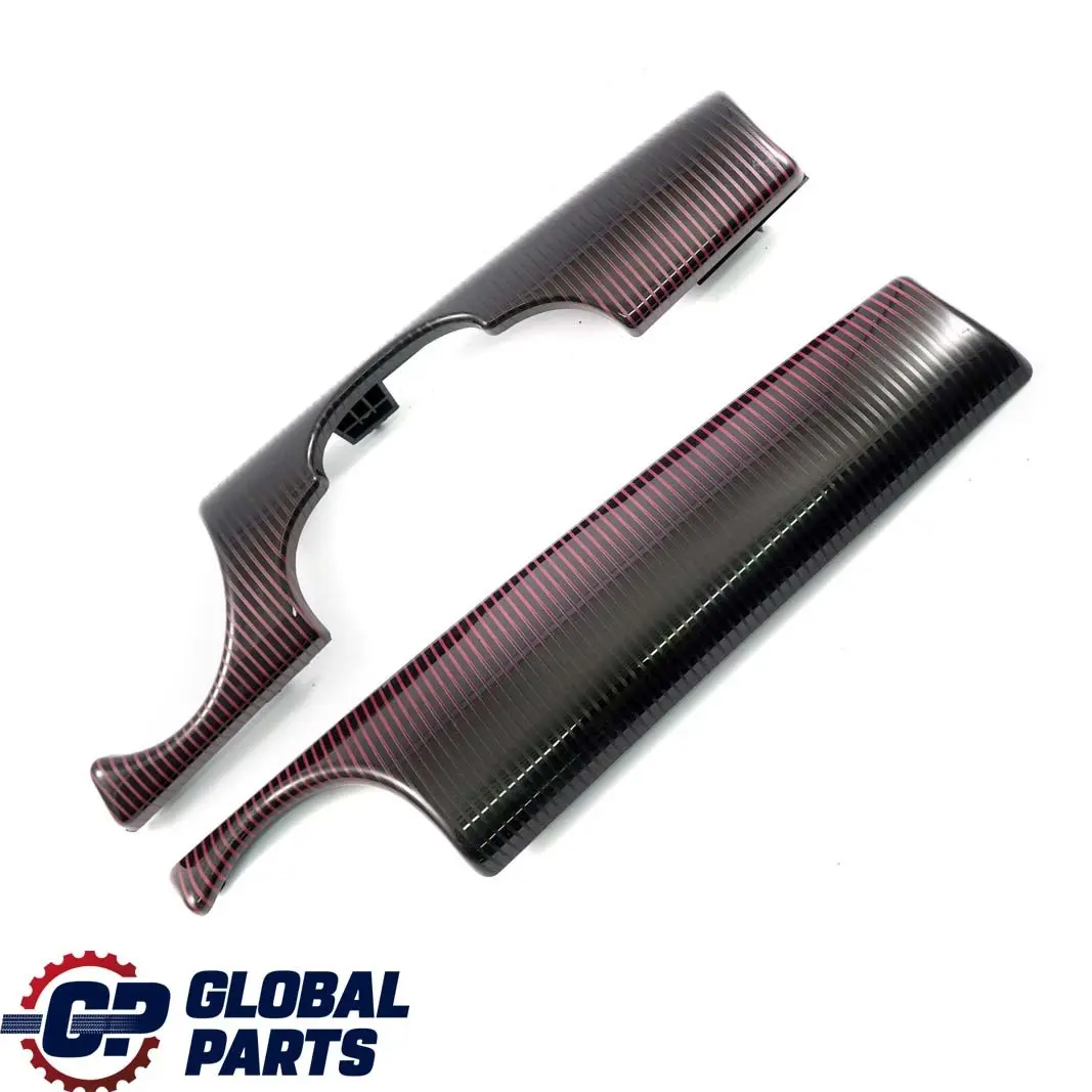 MINI Clubman R55 LCI Dashboard Panel Trim Cover Damson Red Set 9239758