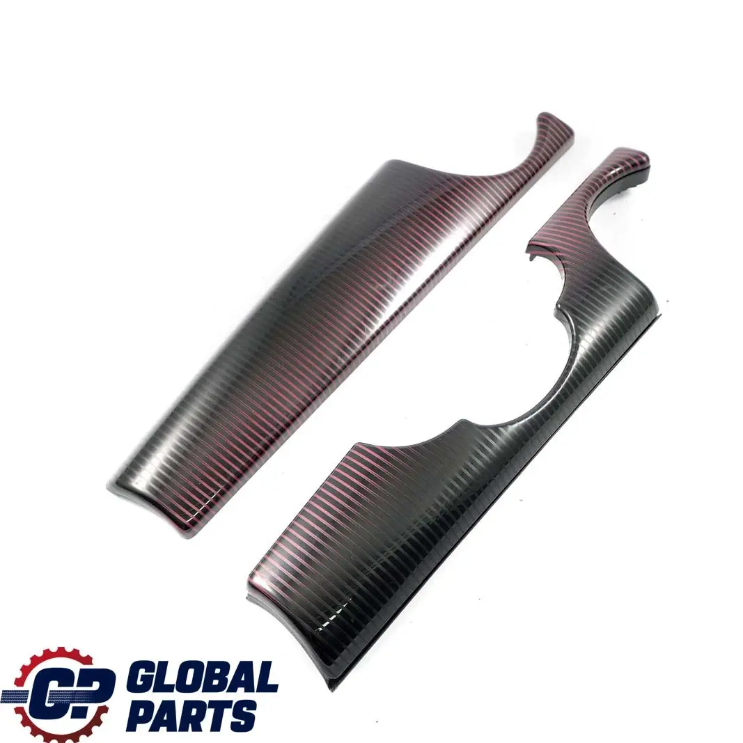 MINI Clubman R55 LCI Dashboard Panel Trim Cover Damson Red Set 9239758