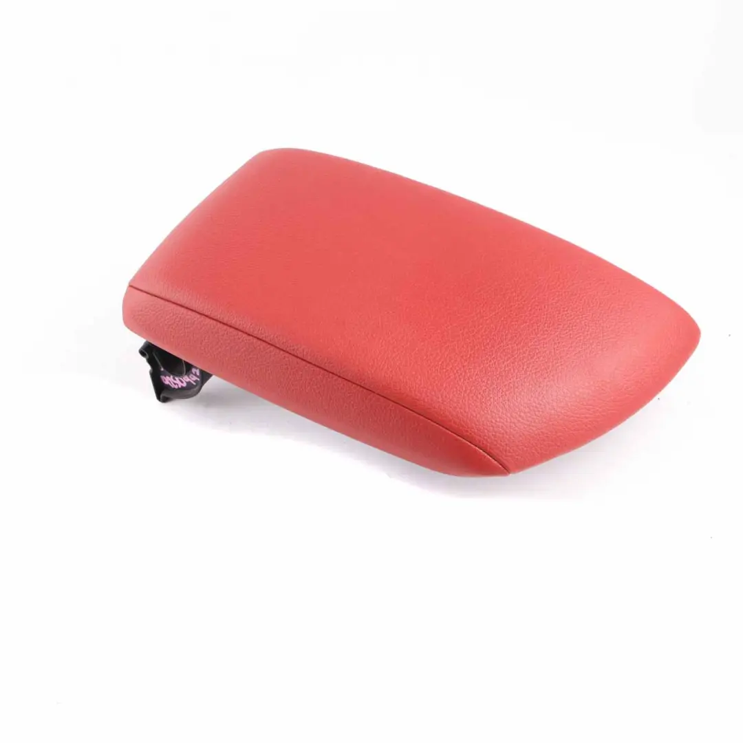 BMW F20 F22 Centre Armrest Arm Rest Tray Cover Leather Dakota Korall-Rot