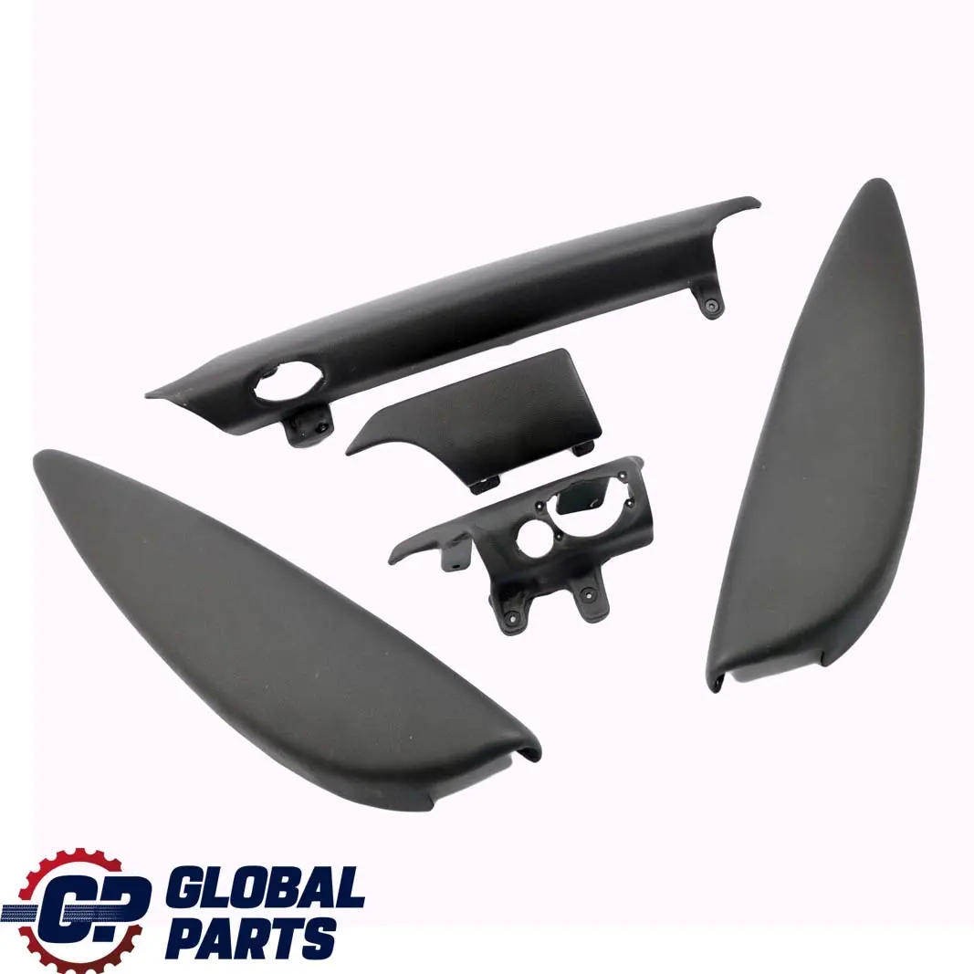 Mini Cooper One R56 LCI Dashboard Dash Lower Trim Panel Set Carbon Black