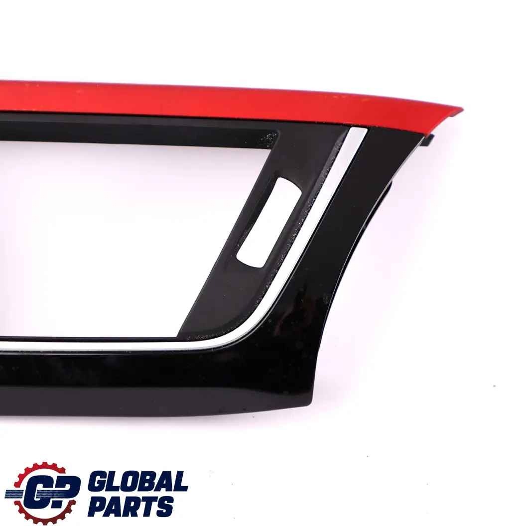 BMW 3 4 F30 F31 F32 Trim Panel Black Glossy Dashboard Decor Korallrot Coral Red