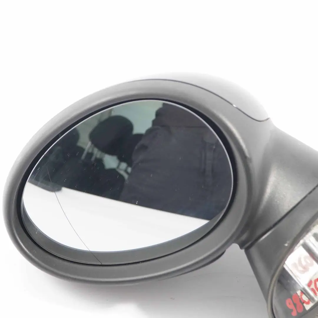 Wing Mirror Mini R60 R61 Heated Left Door N/S Absolute Black Metallic B11 7 Pin