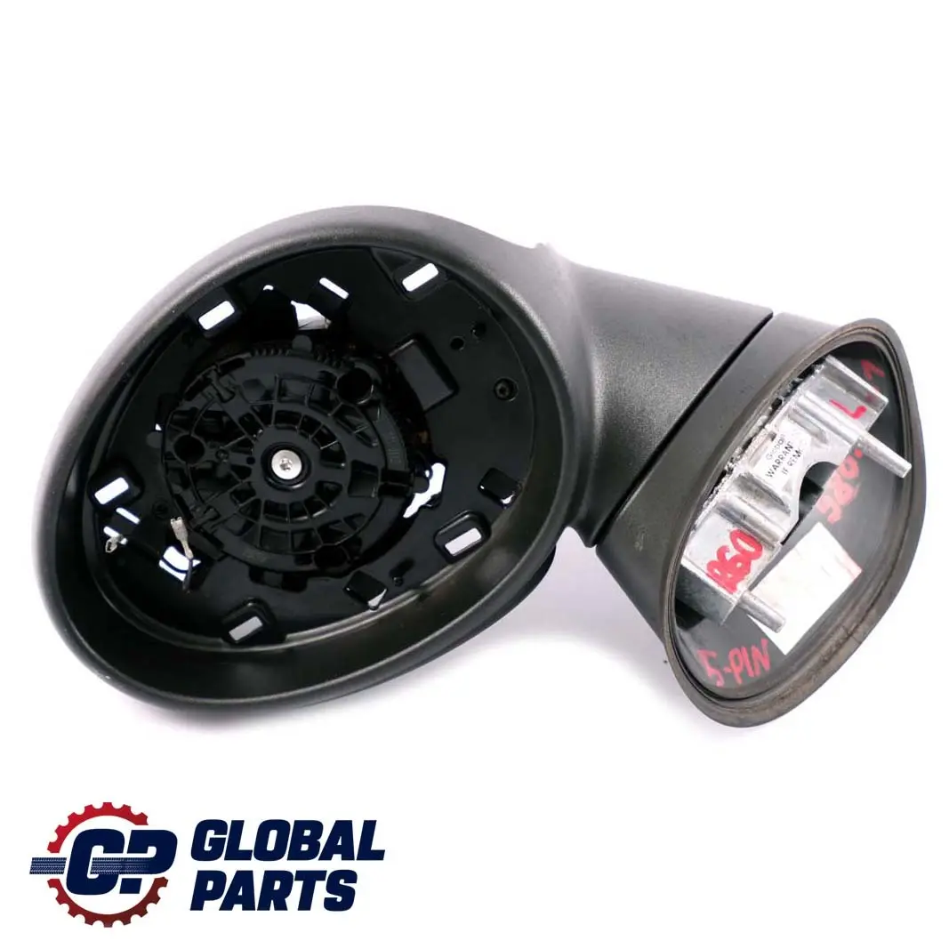 Mini Countyman R60 Heated Left Base Wing Mirror Door N/S Black 5 Pins