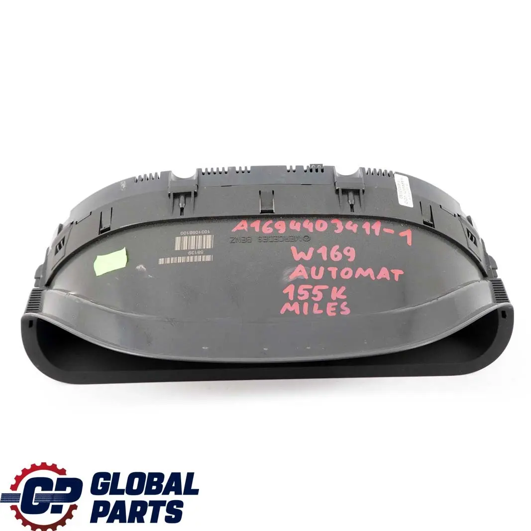 Mercedes-Benz W169 Instrument Cluster Speedo Clocks MPH Automatic A1694403411