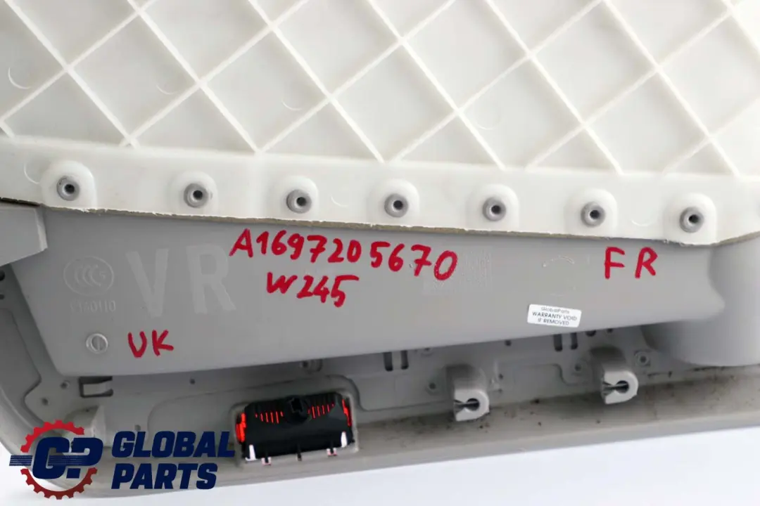 Mercedes-Benz B W245 Front Right O/S Door Card Trim Panel Cloth Alpaca Grey
