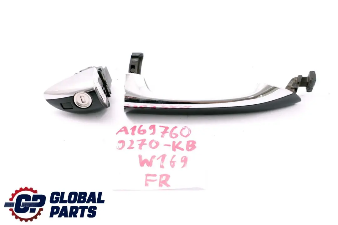 £*Mercedes-Benz A B Class W169 W245 Handle Front Right O/S Door Kosmos Black 191U