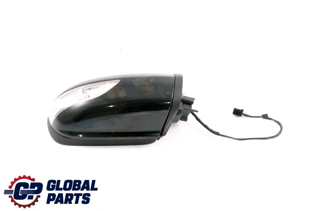 Mercedes A-Class W169 Right O/S Wing Door Mirror Kosmos Black Metallic 191U