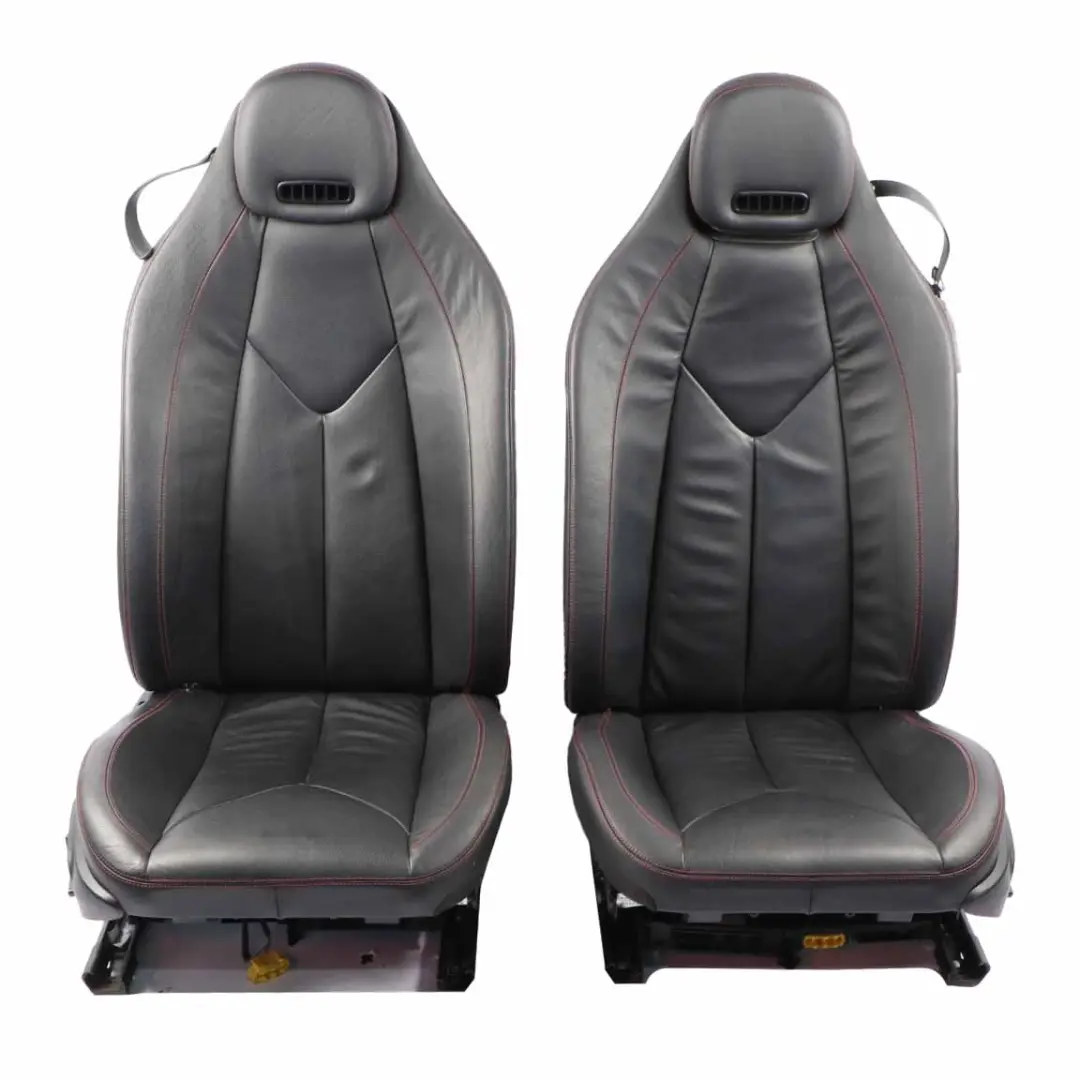 Front Seats Mercedes SLK R171 Heated Black Airscarf Leather Nappa Seat Memory