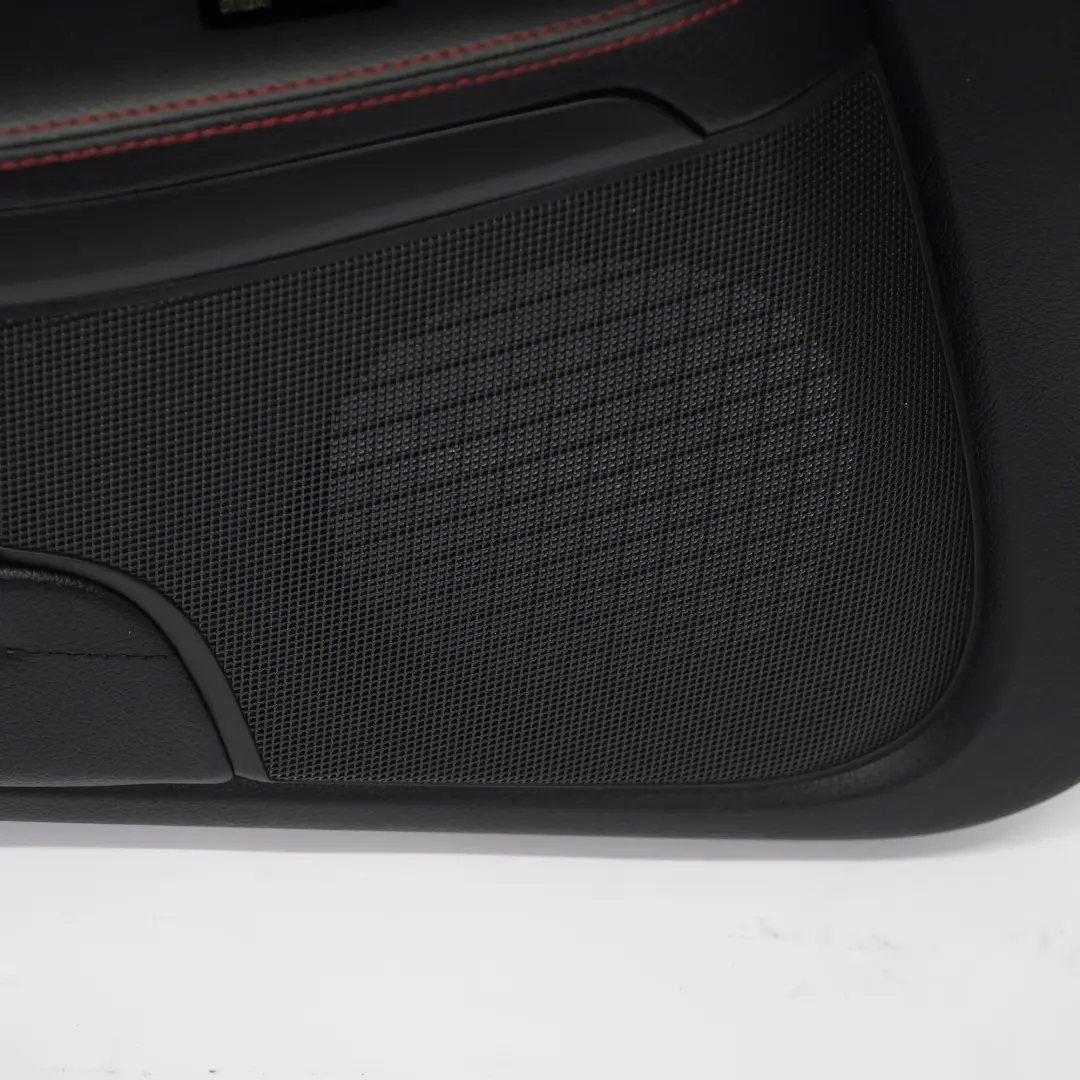 Door Card Mercedes SLK R172 Front Left N/S Black Leather Red Thread