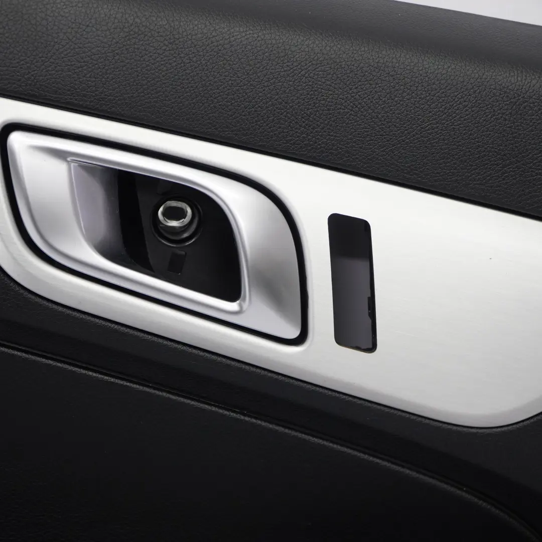 Door Card Mercedes SLK R172 Front Left N/S Black Leather Red Thread