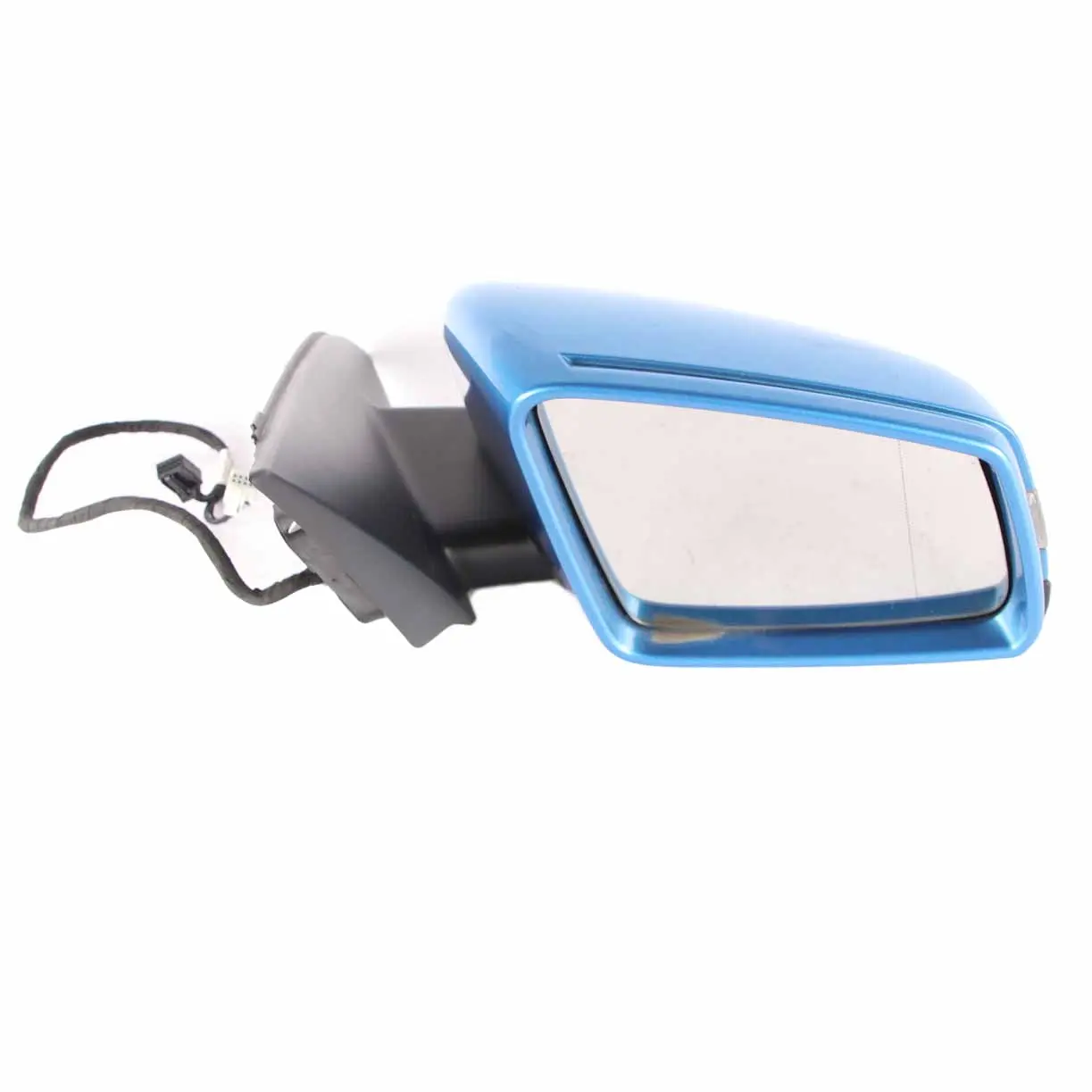 Mercedes-Benz A W176 Right O/S Outside Wing Door Mirror South Sea Blue Metallic