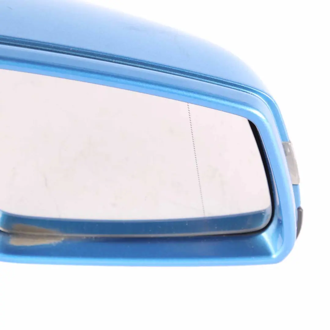 Mercedes-Benz A W176 Right O/S Outside Wing Door Mirror South Sea Blue Metallic