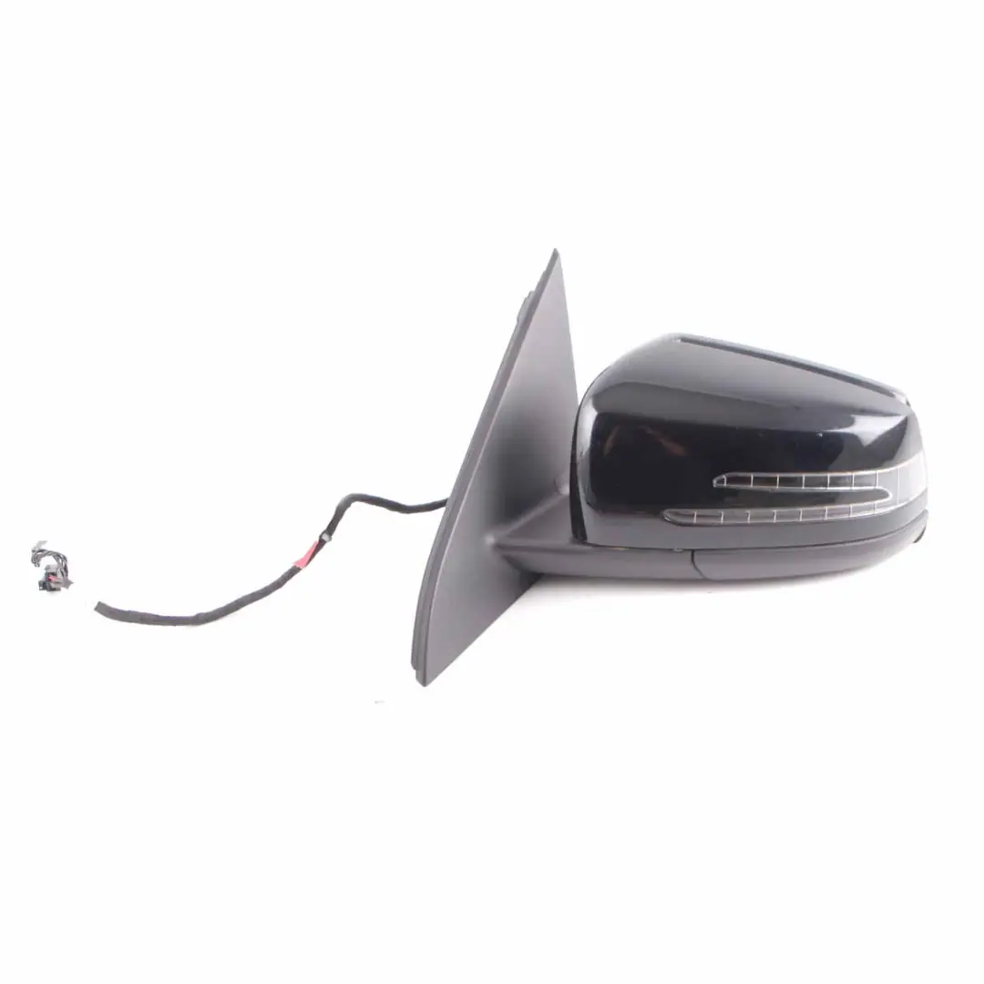 Mercedes W176 Wing Mirror Door Left N/S Power Fold Cosmos Black Metallic - 191