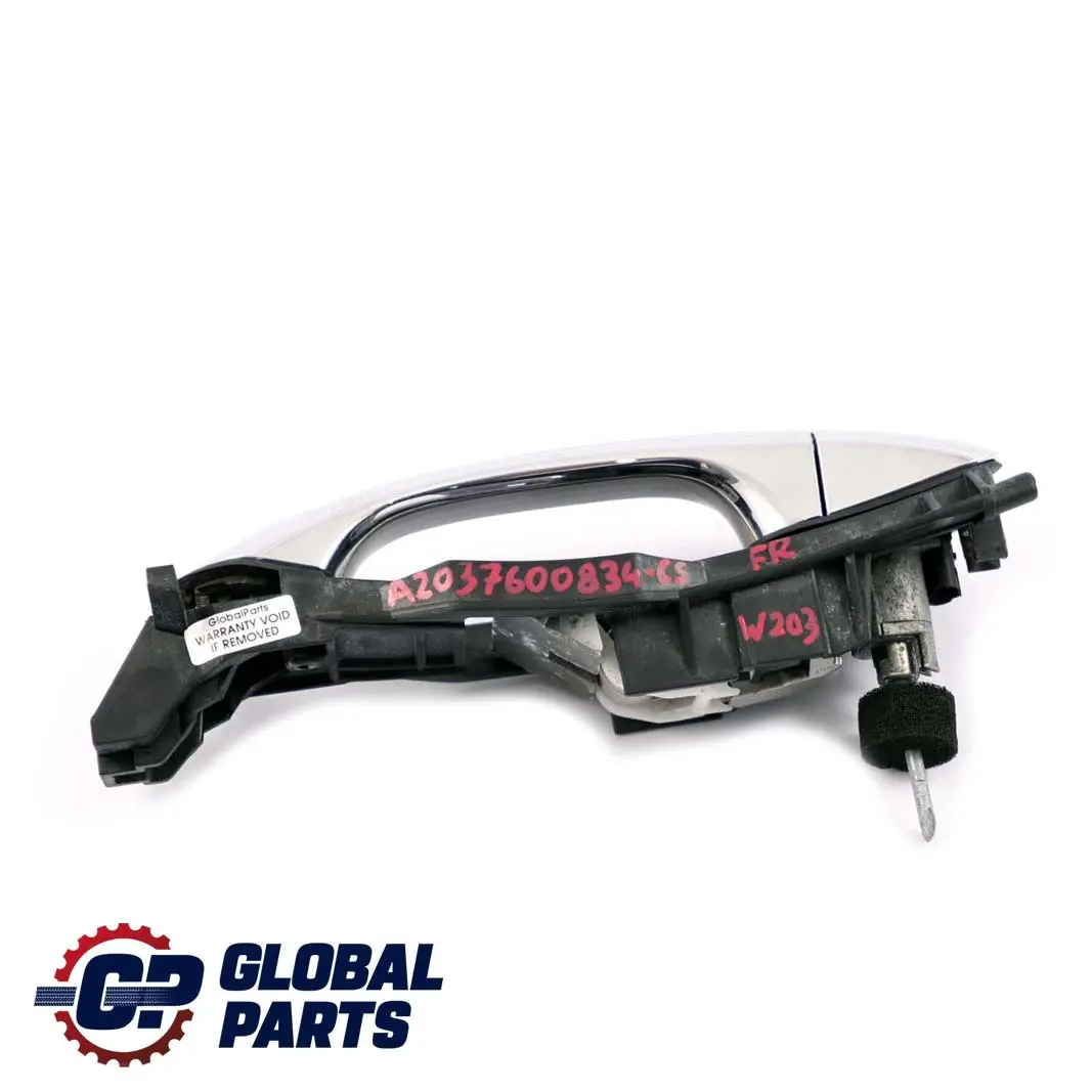 Mercedes-Benz C-Class W203 Front Right Door O/S Handle Cubanite Silver 723