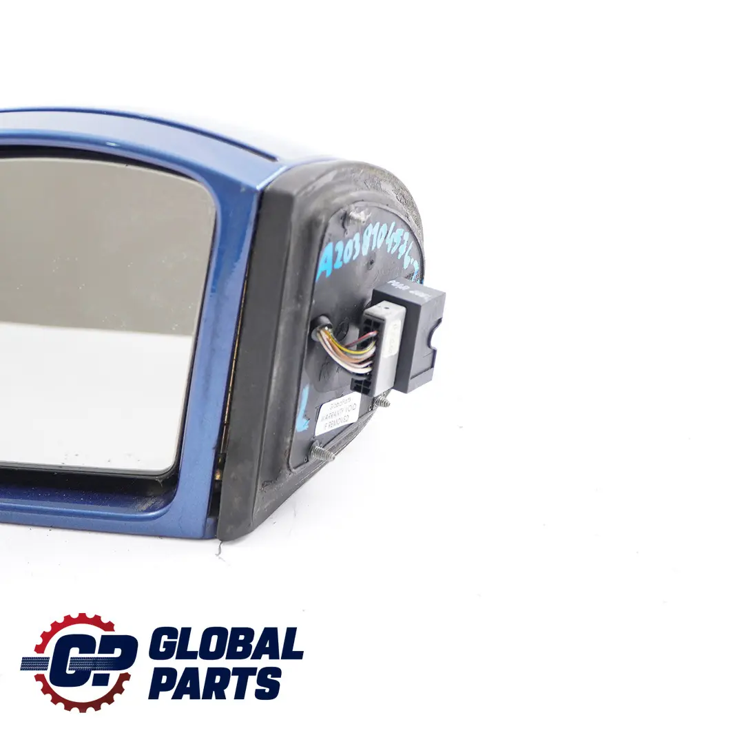 Mercedes-Benz C-Class W203 Left N/S Door Wing Mirror Jaspisblau Metallic - 345