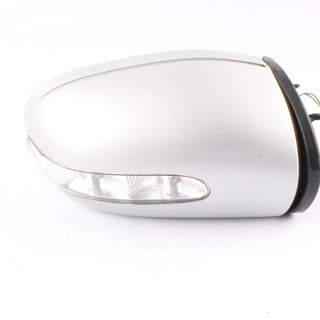 Mercedes W211 Wing Mirror Door Right O/S Power Fold Brilliant Silver - 9744