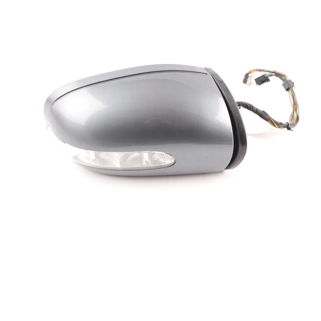 Mercedes W211 Wing Mirror Door Right O/S Power Fold Outside Flint Grey - 368