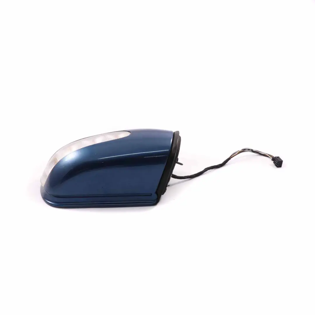 Mercedes W203 Wing Mirror Power Fold Door Right O/S Outside Jaspisblau Blue 345