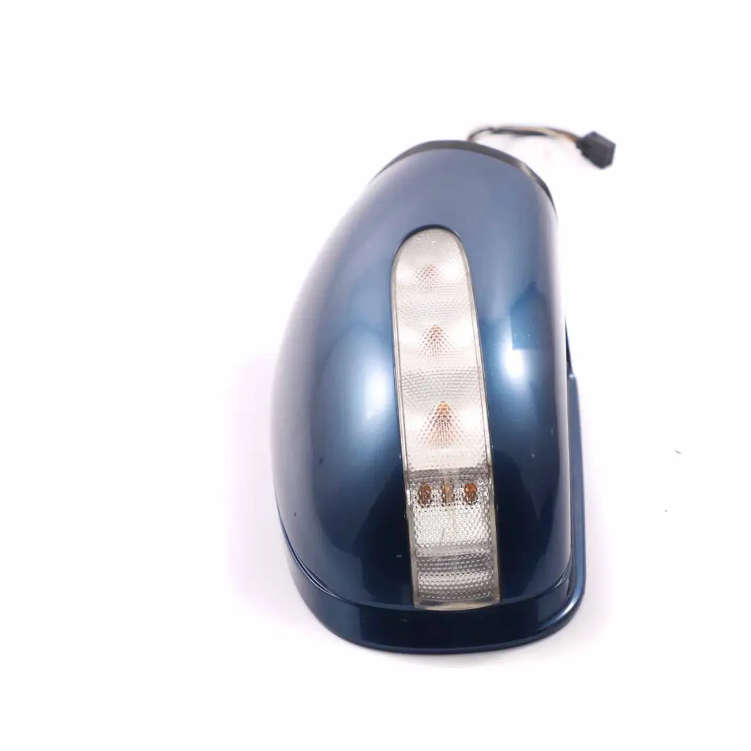 Mercedes W203 Wing Mirror Power Fold Door Right O/S Outside Jaspisblau Blue 345