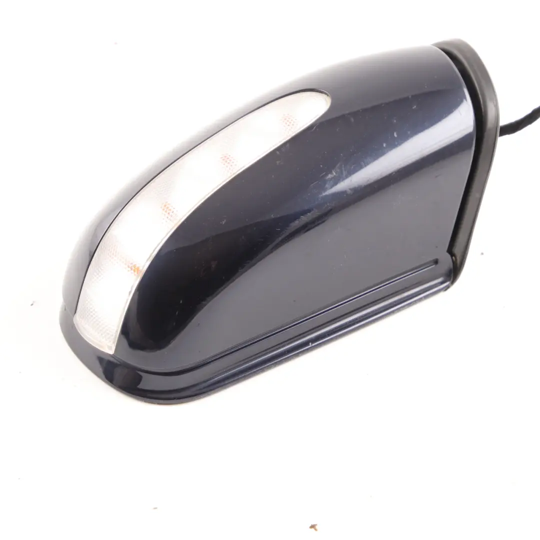 Mercedes W203 Wing Mirror Power Fold Door Right O/S Outside Tanzanite Blue - 359