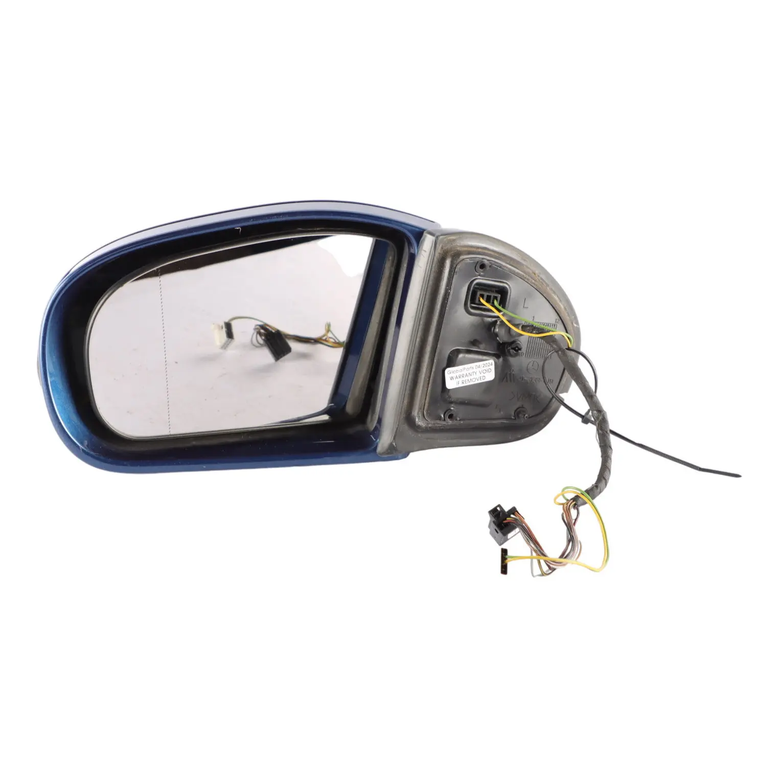 Mercedes W203 Wing Mirror Power Fold Door Left N/S Jaspis Blue Metallic - 345