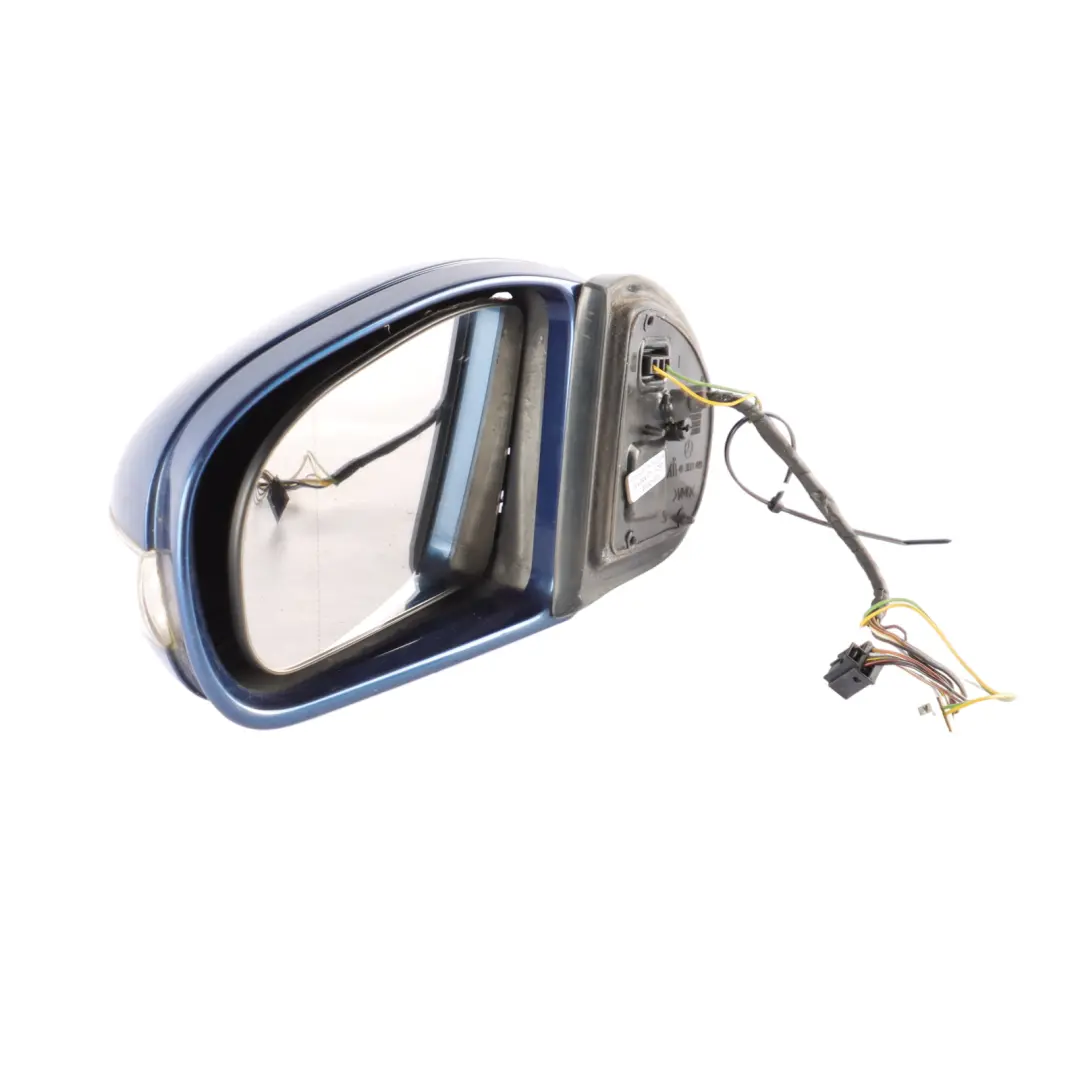 Mercedes W203 Wing Mirror Power Fold Door Left N/S Jaspis Blue Metallic - 345