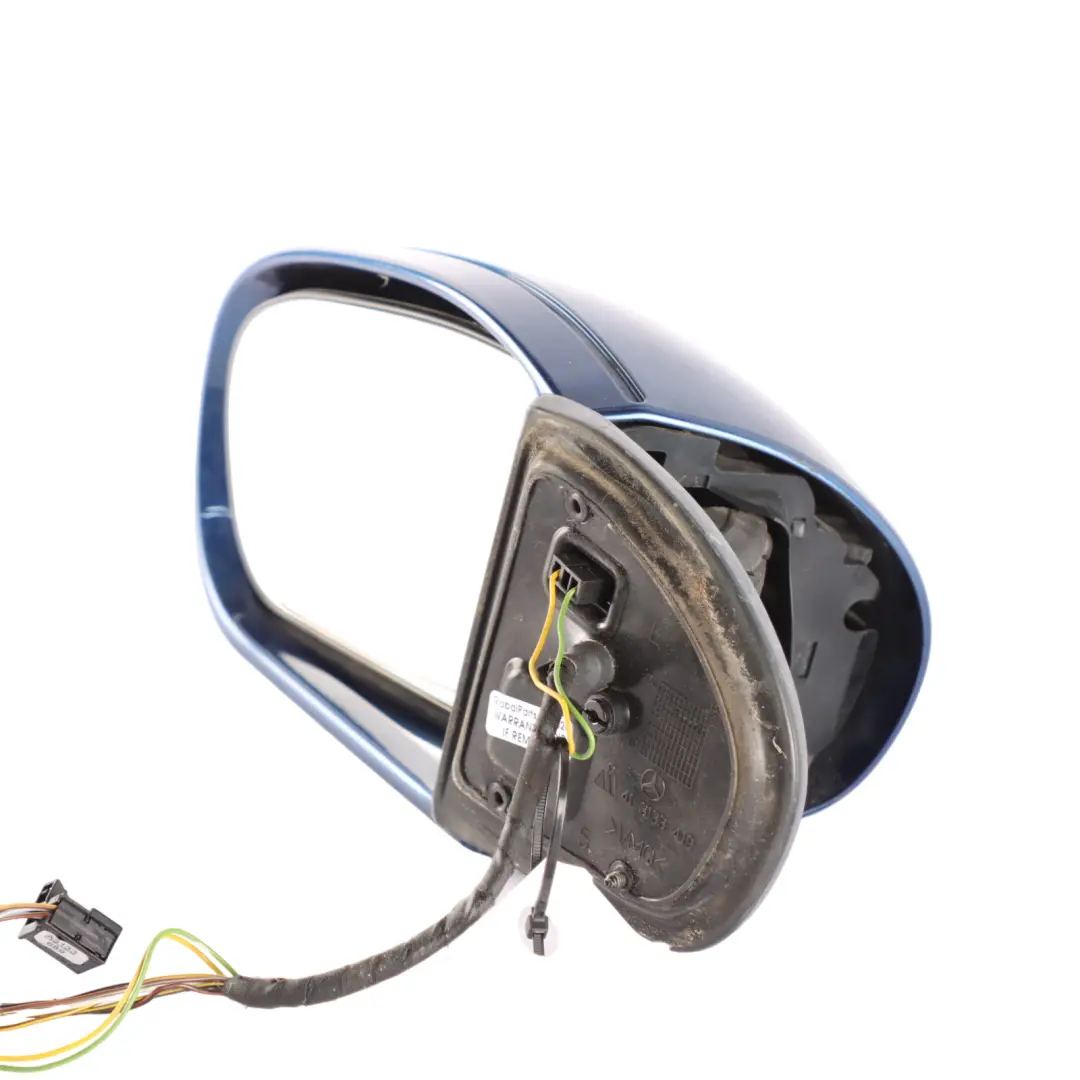 Mercedes W203 Wing Mirror Power Fold Door Left N/S Jaspis Blue Metallic - 345