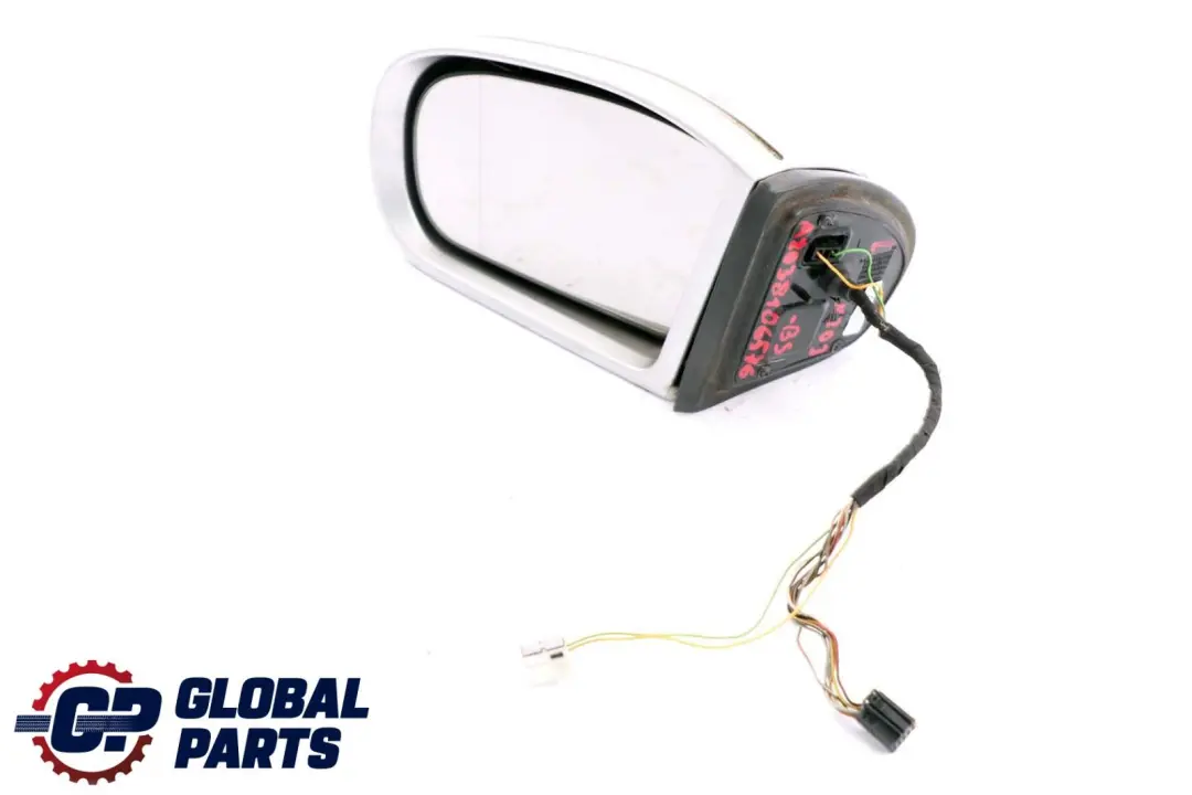 Mercedes-Benz C-Class W203 Left N/S Wing Door Mirror Foldable Brilliant Silver